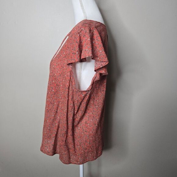 Banana Republic Floral Blouse Large - Picture 4 of 6